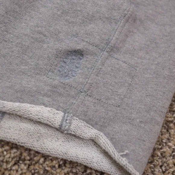 FP Movement Shorts Women Small Grey French Terry Raw Hem Athleisure Loungewear - Picture 6 of 9